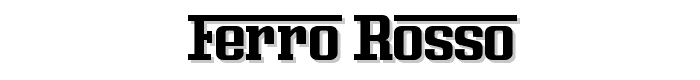 Ferro Rosso font